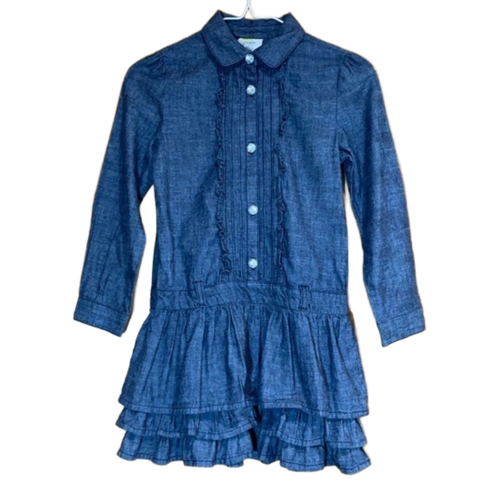 Crazy 8 Chambray Drop Waist Dress -  EUC